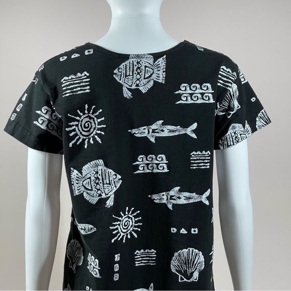 Seaside Vintage Black Dress - Picture 10 of 11